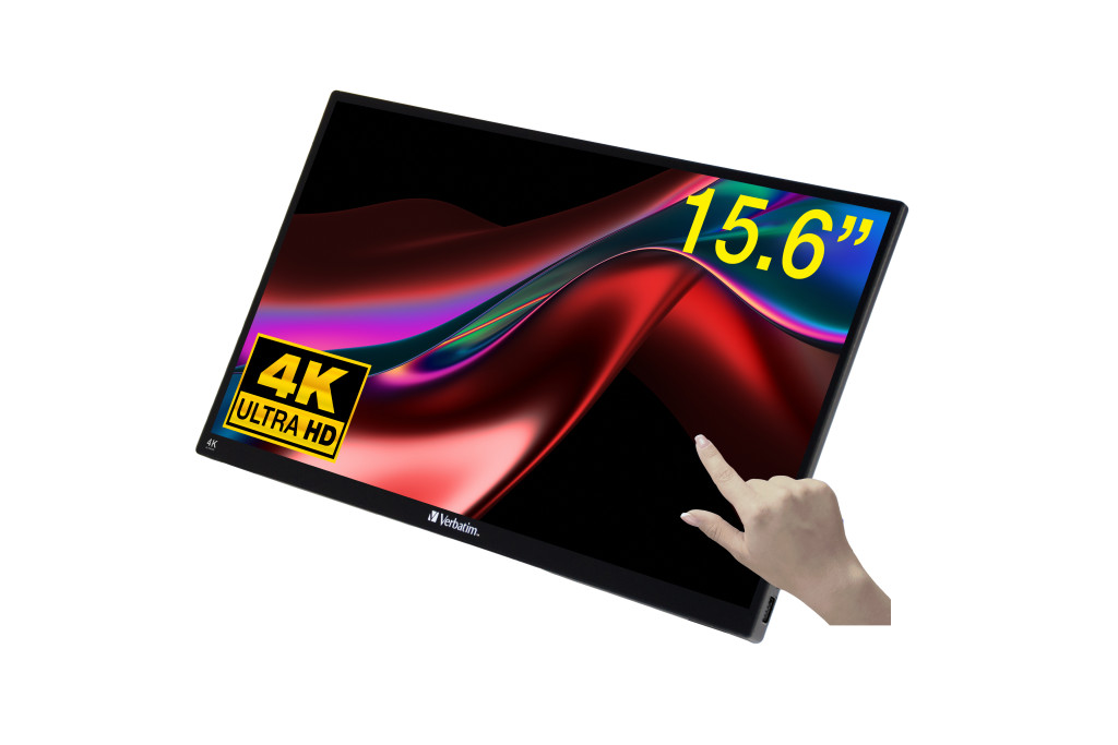 Verbatim 32238 PC lamekuvar 39,6 cm (15.6") 3840 x 2160 pikslit 4K Ultra HD LCD Puutetundlik ekraan Must