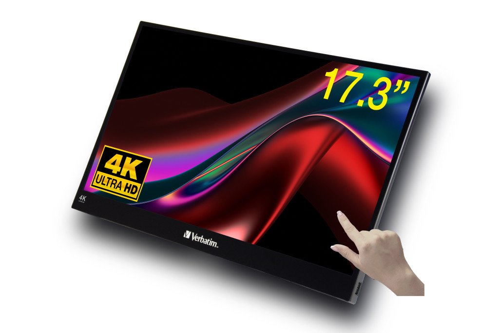 Verbatim 32239 PC lamekuvar 43,9 cm (17.3") 3840 x 2160 pikslit 4K Ultra HD LCD Puutetundlik ekraan Must