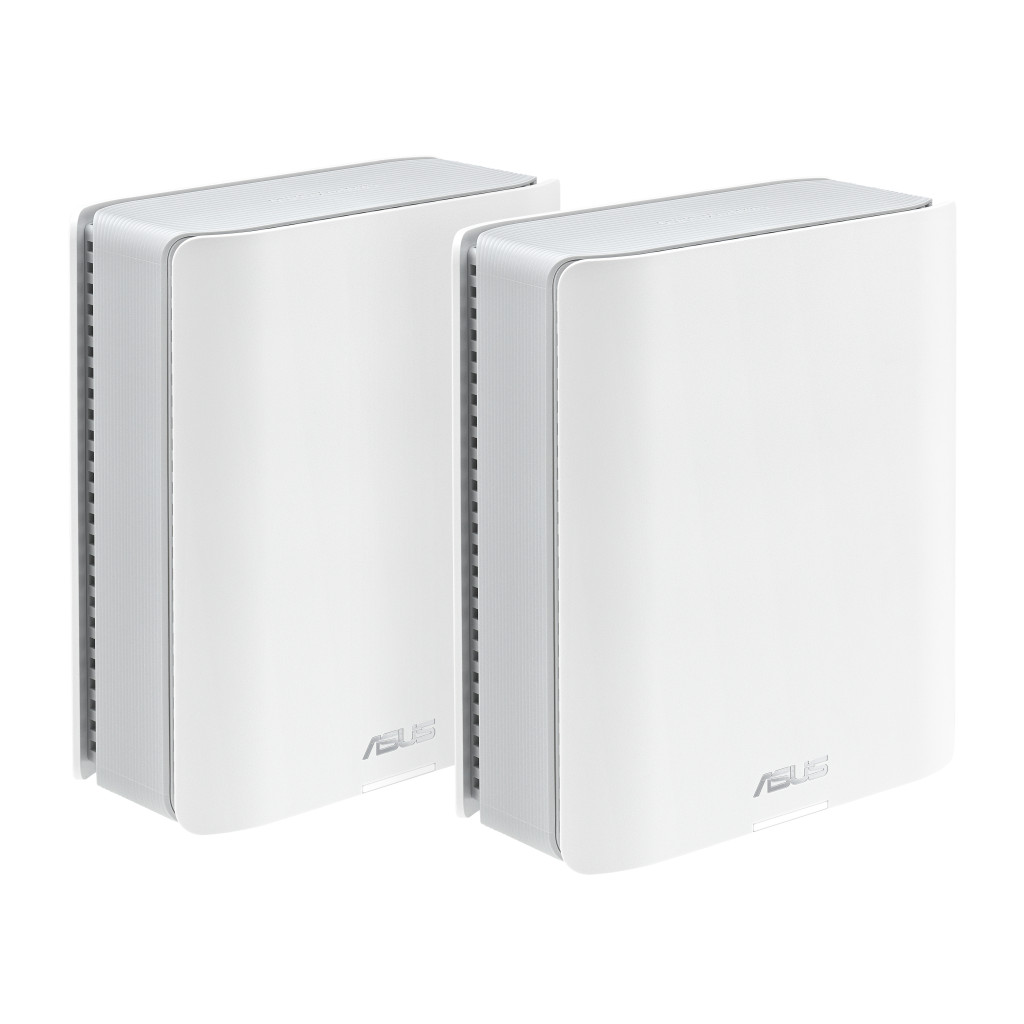 Asus | Tri-band WiFi 7 Smart AiMesh Extendable Router | ZenWiFi BT8 (2pk) | 802.11be | 14000 Mbit/s | Ethernet LAN (RJ-45) ports 4 | Mesh Support Yes | MU-MiMO Yes | 4G/5G | Antenna type Internal | 1