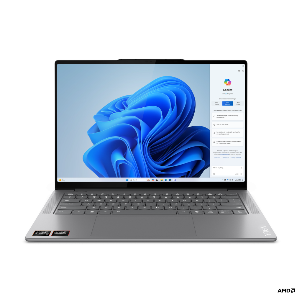 Lenovo Yoga Pro 7 14ASP9 | Luna Grey | 14.5 " | OLED | 2.8K | 2880 x 1800 pixels | Glossy | AMD Ryzen AI 9 | 365 | 32 GB | Soldered LPDDR5x | Solid-state drive capacity 1000 GB | AMD Radeon 880M Graphics | Windows 11 Home | 802.11ax | Bluetooth version 5.3 | Keyboard language English | Keyboard backlit | Warranty 24 month(s) | Battery warranty 12 m