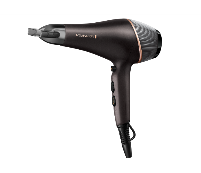 Remington Copper Radiance Hair Dryer | AC5700 | 2200 W | Number of temperature settings 3 | Ionic function | Diffuser nozzle | Black