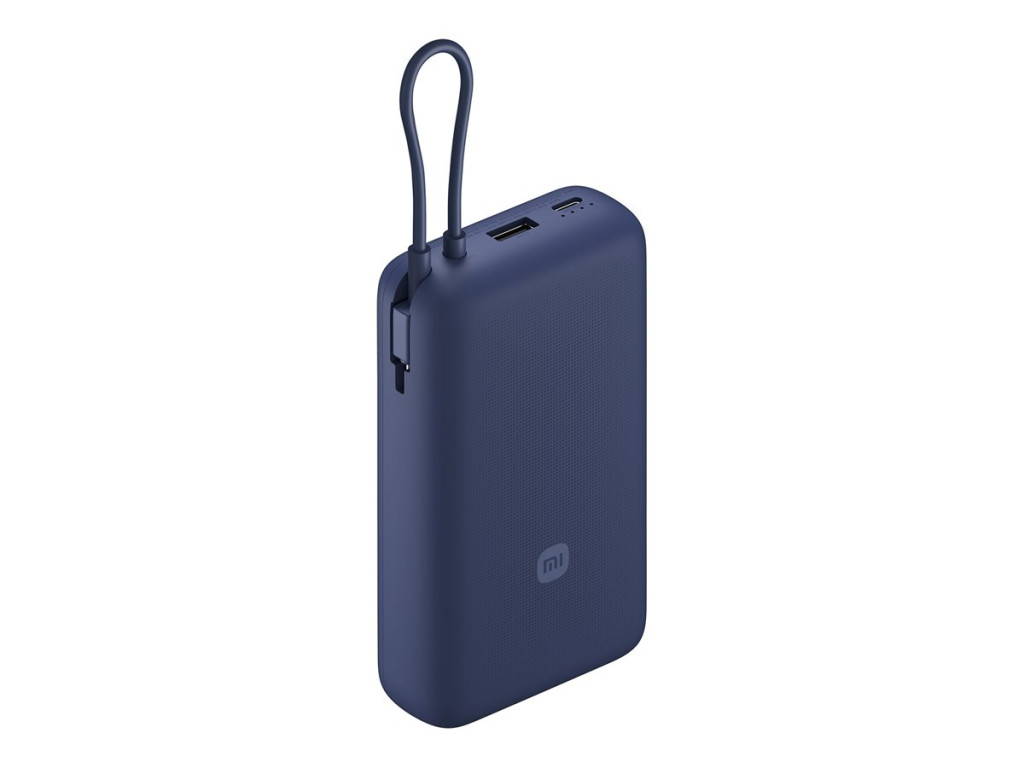 Xiaomi 33W Power Bank (Integrated Cable) | 20000 mAh | USB-C/USB-C cable/USB-A | Blue