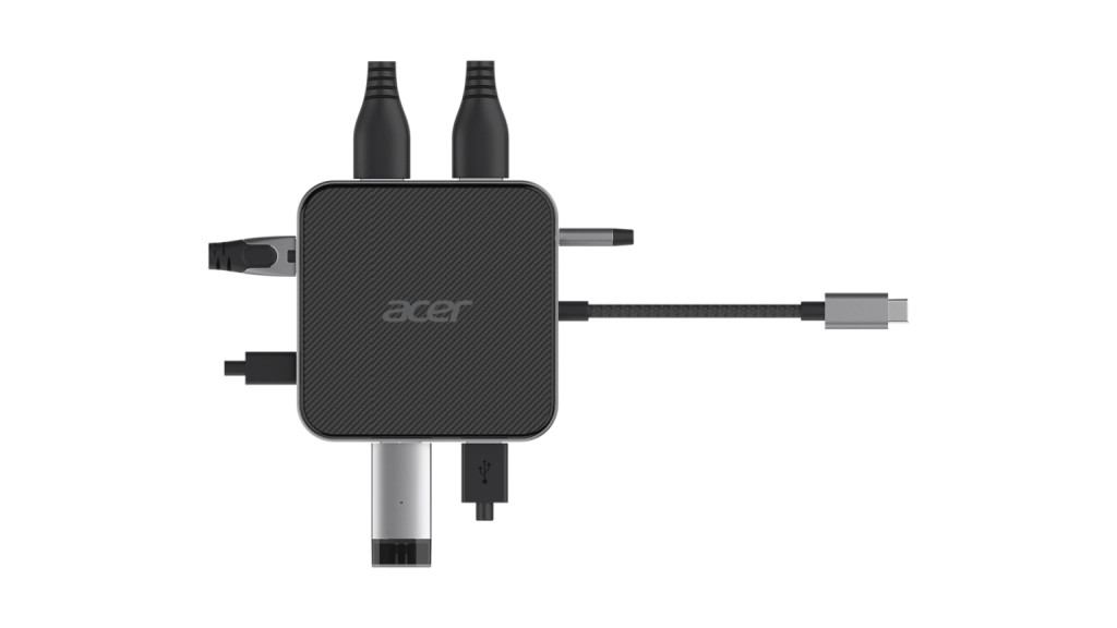 Acer 7-in-1 USB Type-C Dock | Ethernet LAN (RJ-45) ports 1 | DisplayPorts quantity 1 | HDMI ports quantity 1