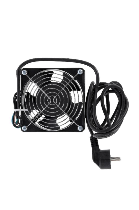 SOMI Networks | Single Fan Unit for wall mount cabinets | VENT-1C | Black | Airflow 450m3 /h; Cable Schuko 1.8 m