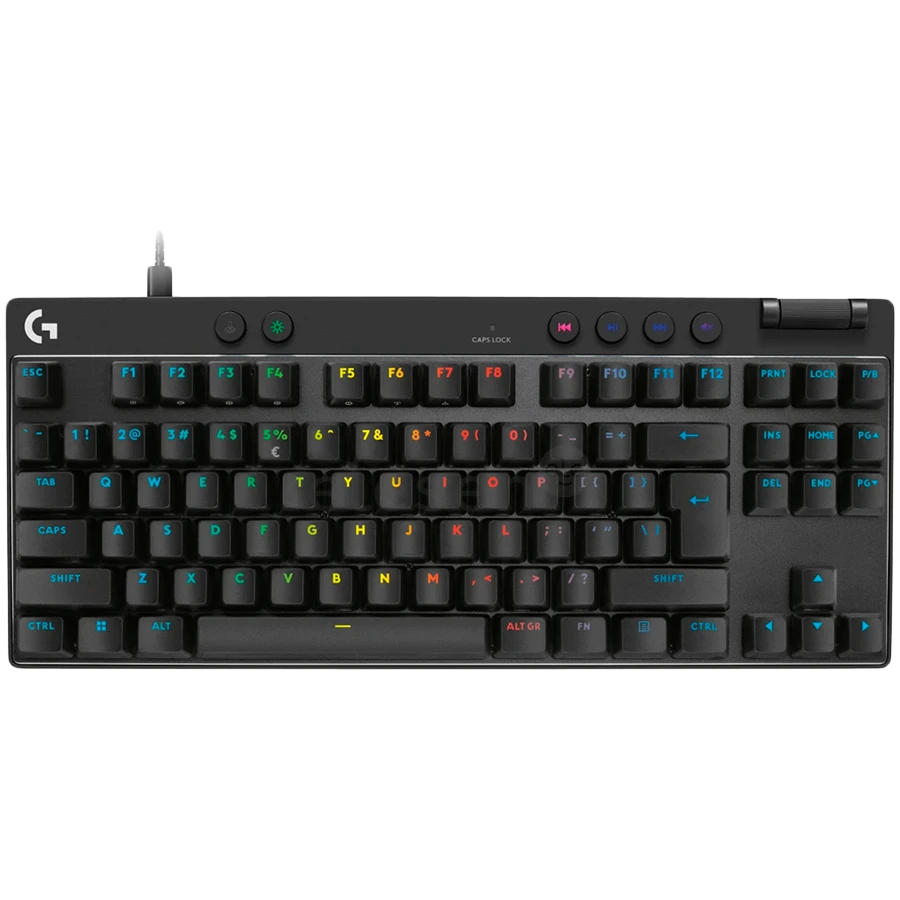 LOGITECH PRO X TKL RAPID Gaming Keyboard  - BLACK - US INT'L - USB - EMEA28i-935 - LINEAR