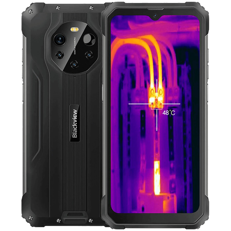 Blackview Rugged BL8800 Pro 8GB/128GB, 6.58-inch FHD+ 1080x2408 IPS, Octa-core, 16MP Front/2x2MP+5MP+50MP Back Camera, FLIR thermal camera, Battery 8380mAh, Type-C, Android 11, Fingerprint, Dual SIM, SD card slot, 33W wired charging, MIL-STD-810H, Bl