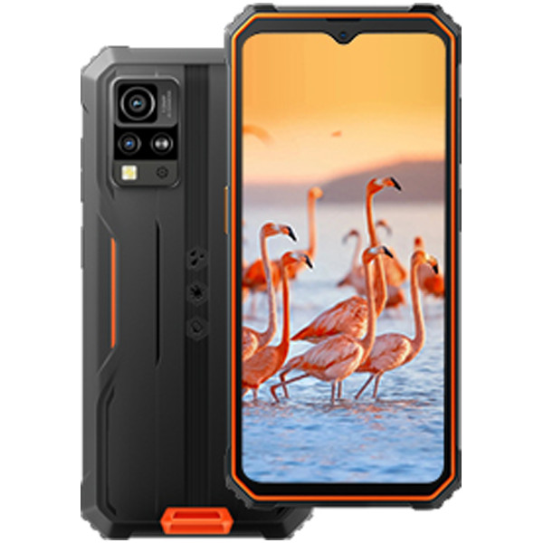 Blackview Rugged BV4800 6.56-inch, 60Hz 720*1612 GORILLA GLASS 5, Mediatek Helio A22 Quad-core 2.0GHz, 3GB/64GB 5180mAh, LTE 4G, 5MP Front/13MP Rear, Dual Sim, Android 13Go, Orange