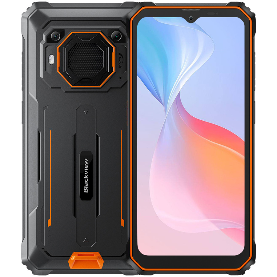 Blackview BV6200Pro 6.56" HD+ Helip P35 (Octacore 2.3Ghz) 6GB+128GB DS TF Card (1Tb Max) CAM 8+13+0.3MP 13000mAh IP68&IPK69 MIL-SPEC 810H 18W Reverse Charging Android 13 Orange