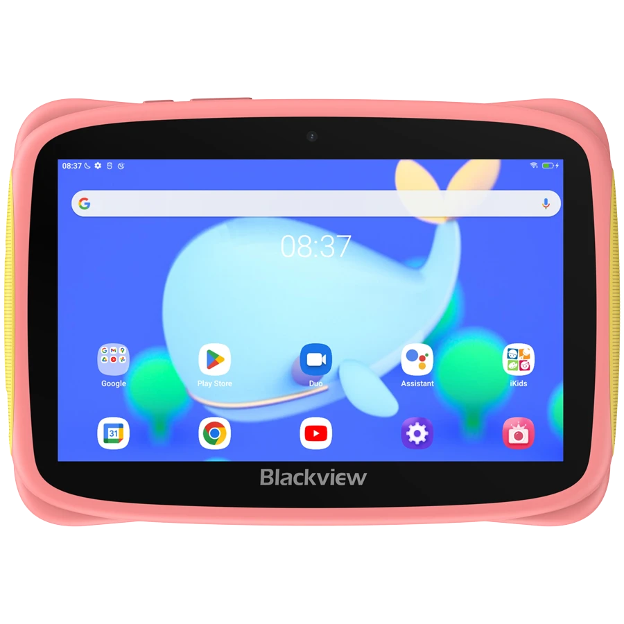 Blackview Tab 3 Kids, Pink, 7-inch HD 1024*600, 7731E Quad-core 1.3GHz, Front 0.3MP; Rear 2MP Camera, 2GB/32GB, 3280mAh battery, Doke 3.0 Go (Android 13), WiFi version, 802.11 b/g/n(2.4GHz), Bluetooth