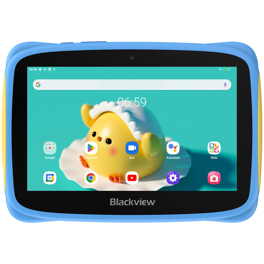 Blackview Tab 3 Kids, Blue, 7-inch HD 1024*600, 7731E Quad-core 1.3GHz, Front 0.3MP; Rear 2MP Camera, 2GB/32GB, 3280mAh battery, Doke 3.0 Go (Android 13), WiFi version, 802.11 b/g/n(2.4GHz), Bluetooth