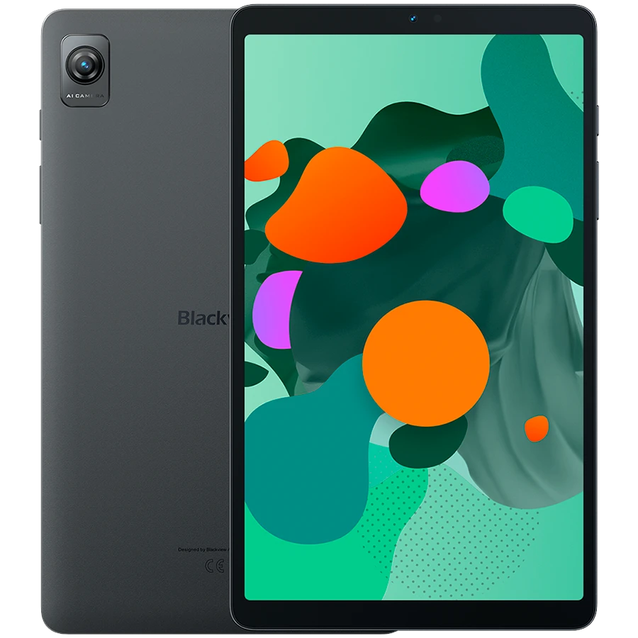 Blackview Tab 60 6GB/128GB, LTE, 8.68-inch FHD+ 800x1340 IPS LCD, Octa-core 2GHz, 5MP Front/8MP Back Camera, Battery 6050mAh, 18W wired charging, USB Type-C, Android 13, SD card slot, Gray