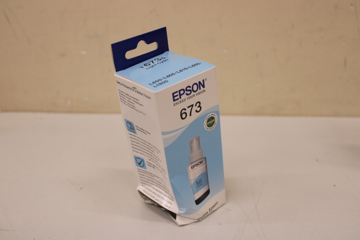 SALE OUT. Epson T6735 ink bottle, Light Cyan | Epson T6735 Ink bottle 70ml | Ink Cartridge | Light Cyan | DAMAGED PACKAGING, DENT ON BOTLLE