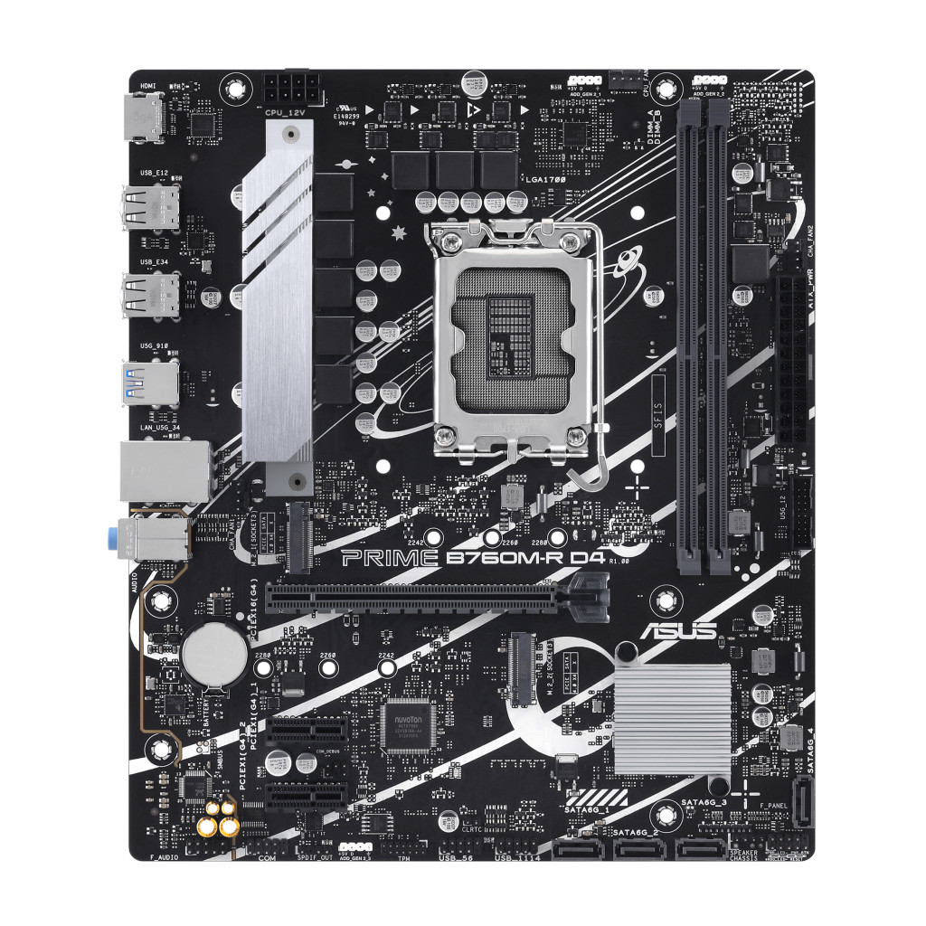 ASUS PRIME B760M-R D4 Intel B760 LGA 1700 Mikro ATX