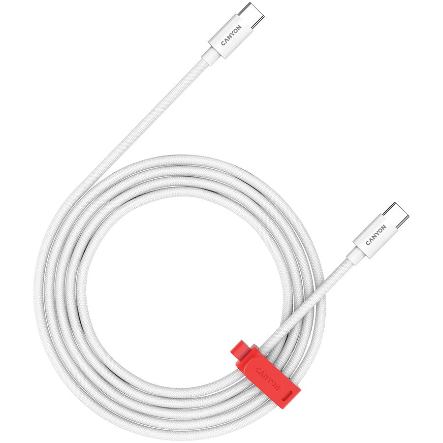 CANYON cable CC100AB C-C 100W Braided 1.2m White