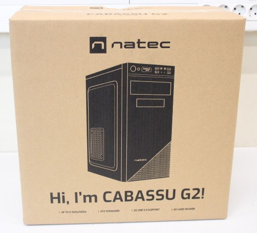 SALE OUT. Natec Cabassu G2 PC case Midi Tower, Black | Natec | PC case | Cabassu G2 | Black | Midi Tower | DAMAGED PACKAGING | Power supply included No | ATX