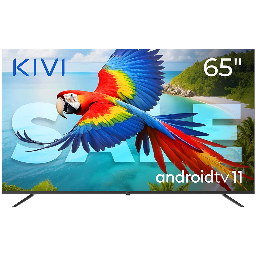 65", UHD, Android TV 11, Black, 60 Hz, AV1, Sound 2x12W, 111 kWh/1000h, Energy G, WiFi5G, BT5.1, 3xHDMI, 2xUSB, 24 months