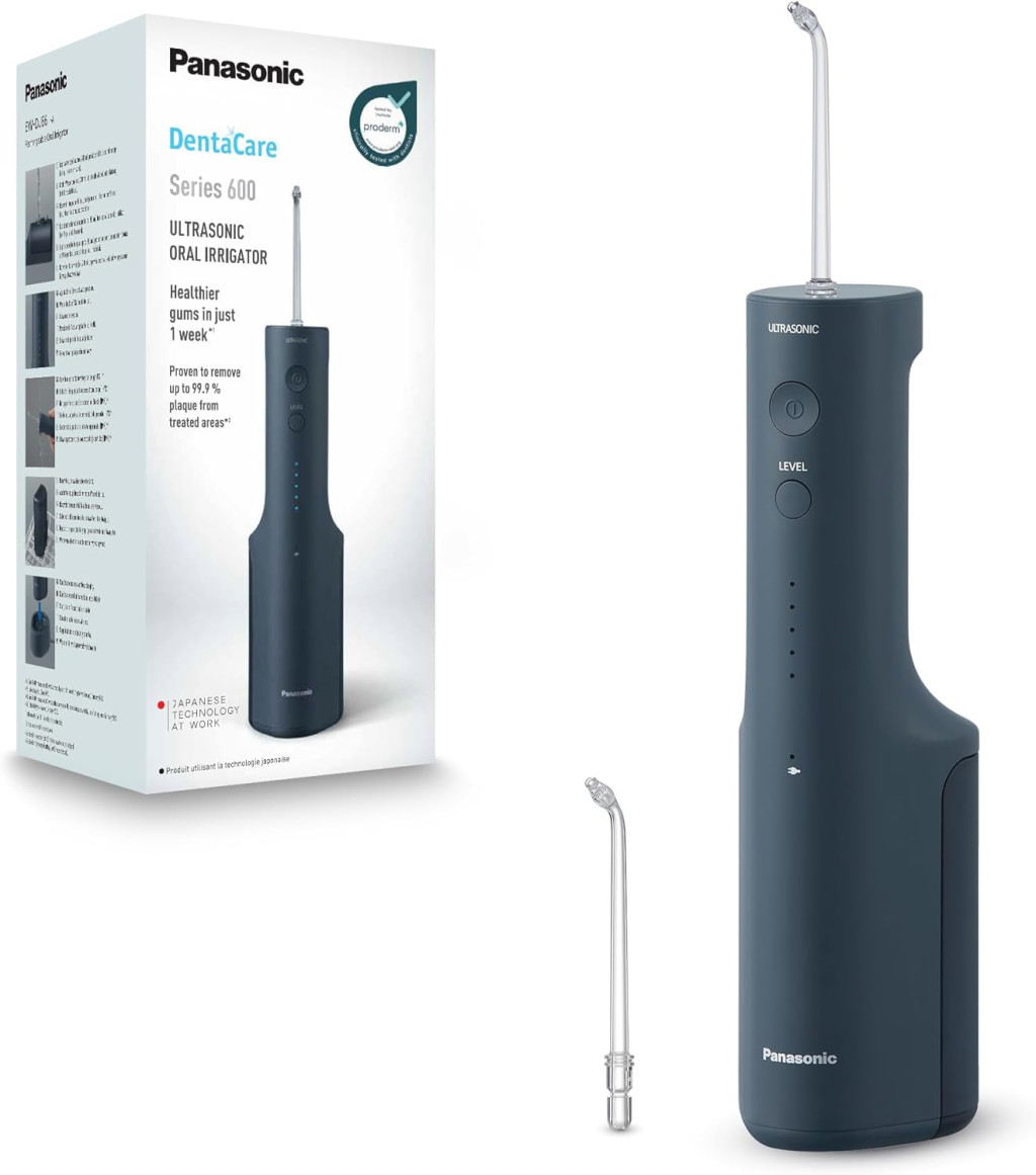 Panasonic Oral Irrigator | EW-DJ66-A303 | 200 ml | Number of heads 2 | Black