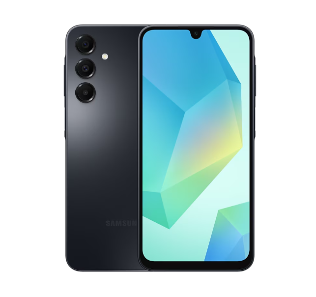 Samsung Galaxy | A16 (A165) | Black | 6.7 " | Super AMOLED | 1080 x 2340 pixels | Mediatek | Helio G99 | Internal RAM 4 GB | 128 GB | microSDXC | Dual SIM | 4G | Main camera resolution 50+5+2 MP | Secondary camera resolution 13 MP | Android | 14 | 5000 mAh