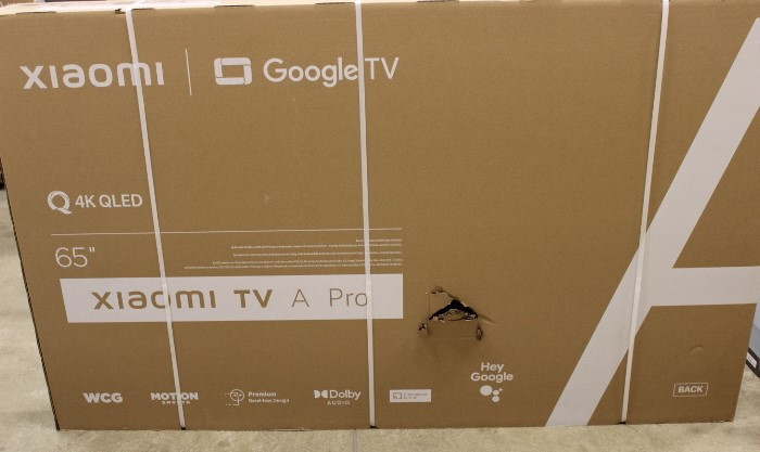 Xiaomi | QLED TV A Pro 2025 | 65'' | Smart TV | Google TV | 4K UHD | Black | USED, STICKER ON SCREEN, ACTIVATED OS, MISSING: REMOTE, SCREWS AND MANUALS
