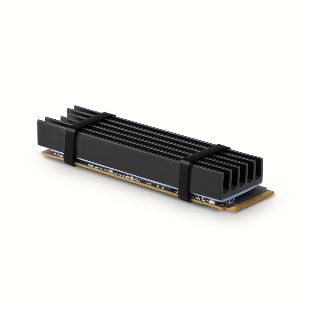 Axagon CLR-M2L10 arvuti jahutussüsteem M.2 NVMe SSD, SSD-draiv Kütteseade/radiaator Must 1 tk