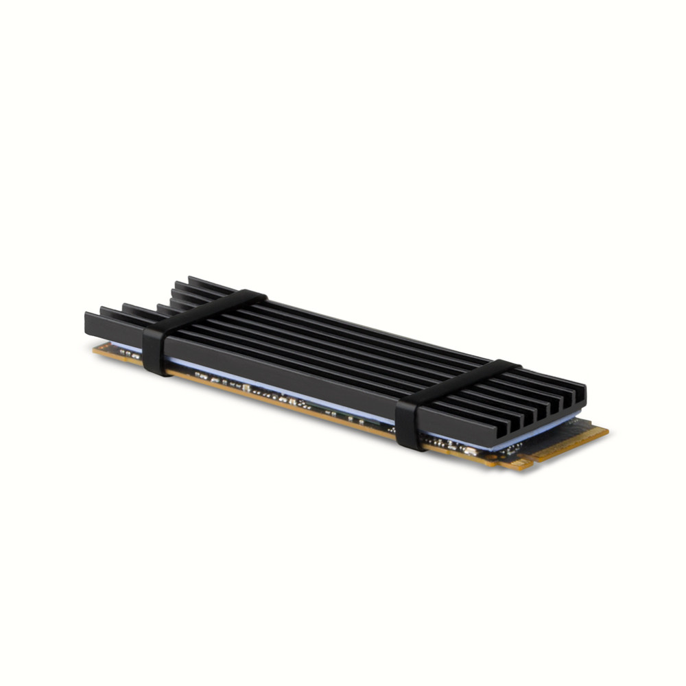 Axagon CLR-M2L3 arvuti jahutussüsteem M.2 NVMe SSD, SSD-draiv Kütteseade/radiaator Must 1 tk