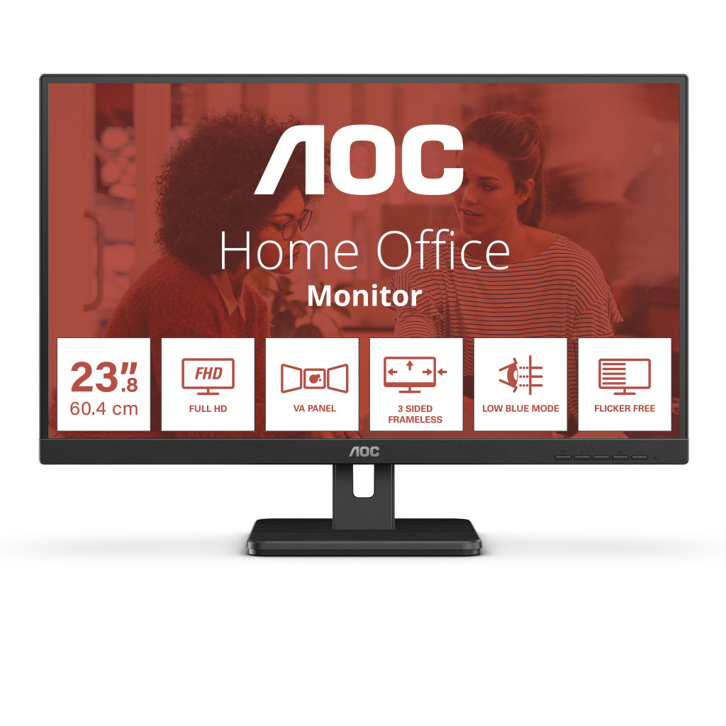 AOC 24E3UM PC lamekuvar 61 cm (24") 1920 x 1080 pikslit Full HD Must