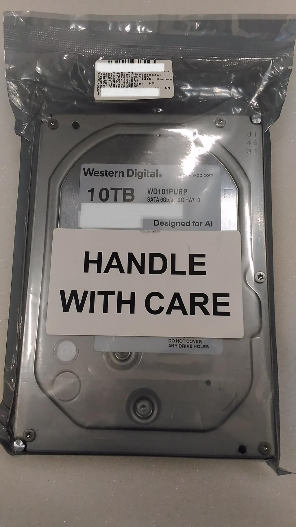 SALE OUT.  | Western Digital | Hard Drive | Purple Pro Surveillance | 7200 RPM | 10000 GB | REFURBISHED