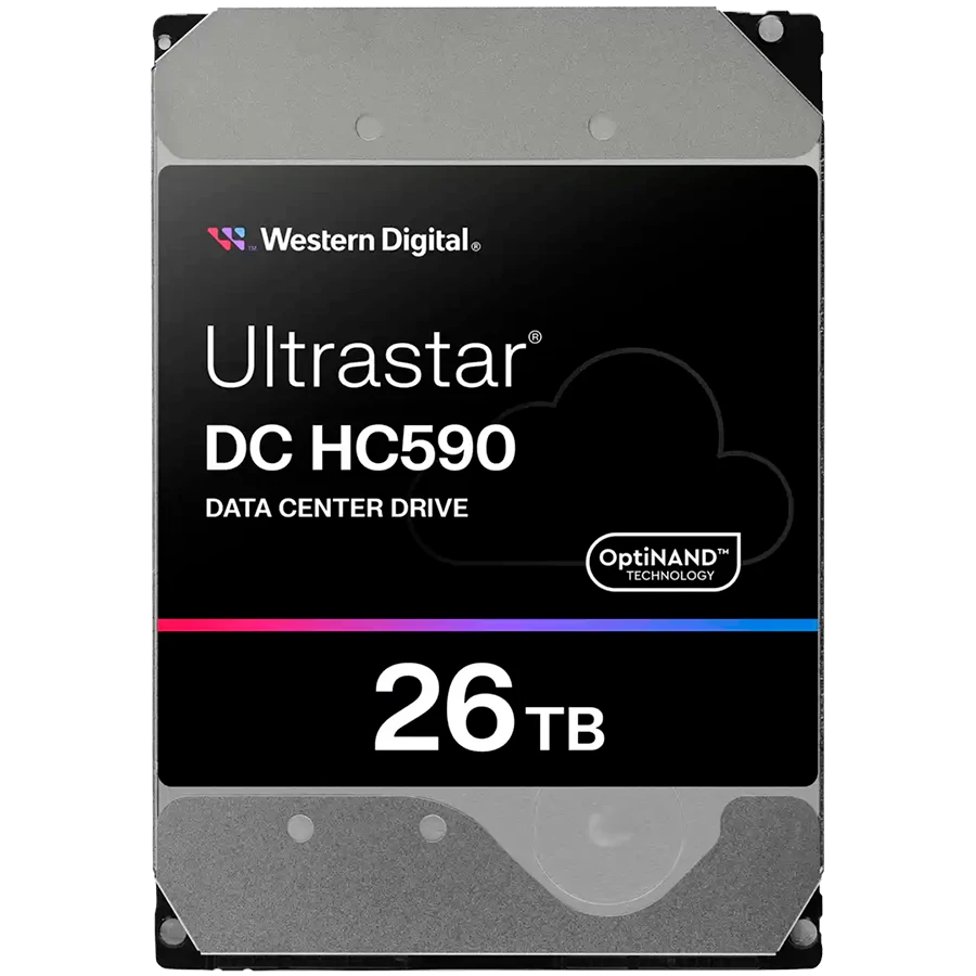 HDD Server WD/HGST ULTRASTAR DC HC590 (3.5’’, 26TB, 512MB, 7200RPM, SATA 6Gb/s, 512E SE NP3) SKU: 0F65672