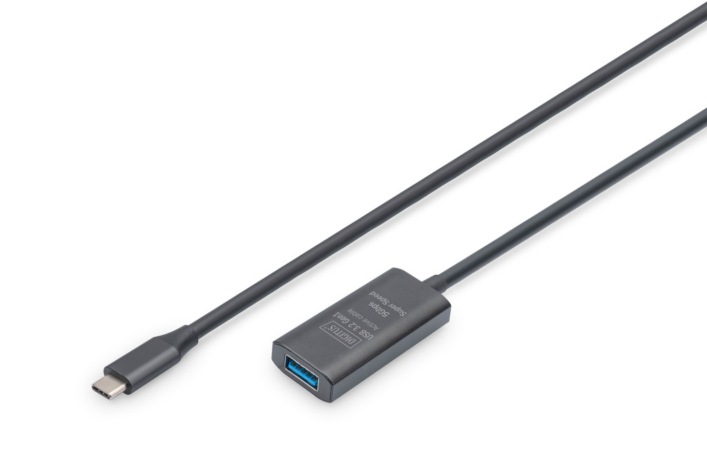 Digitus | Active USB 3.2 Gen1 5G extension cable | DA-73110 | USB-C to USB-A