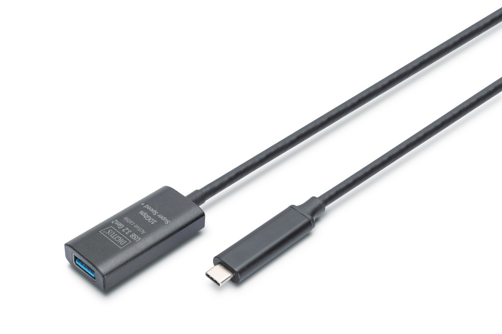 Digitus | Active USB 3.2 Gen2 10G extension cable | DA-73113 | USB-C to USB-A