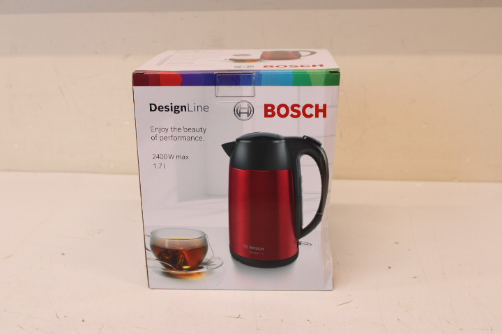 SALE OUT.  | Bosch | Kettle | DesignLine TWK3P424 | Electric | 2400 W | 1.7 L | Stainless steel | 360° rotational base | Red | DAMAGED PACKAGING