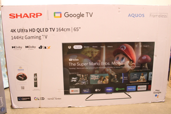 Sharp | 65GR8265E | 65 | Smart TV | Google TV | UHD | DAMAGED PACKAGING