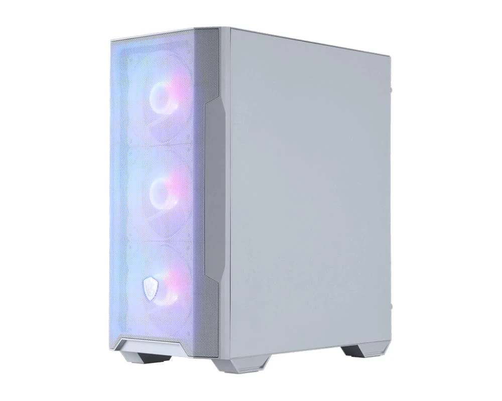 MSI MAG Forge M100R Midi Tower Läbipaistev, Valge