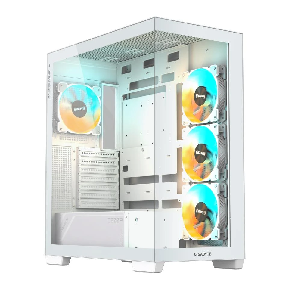 GIGABYTE C500 PANORAMIC STEALTH Midi Tower Valge