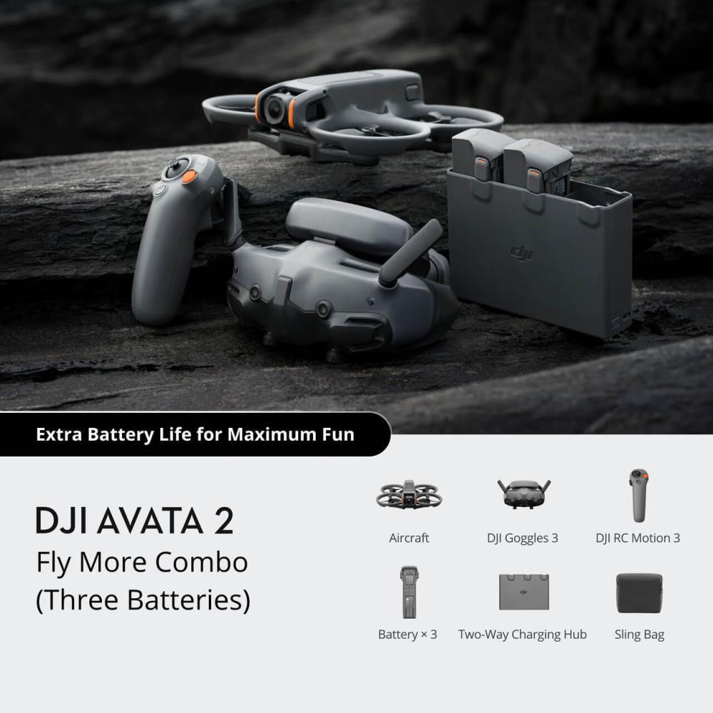 Drone|DJI|Avata 2 Fly More Combo (Three Batteries)|Consumer|CP.FP.00000151.05