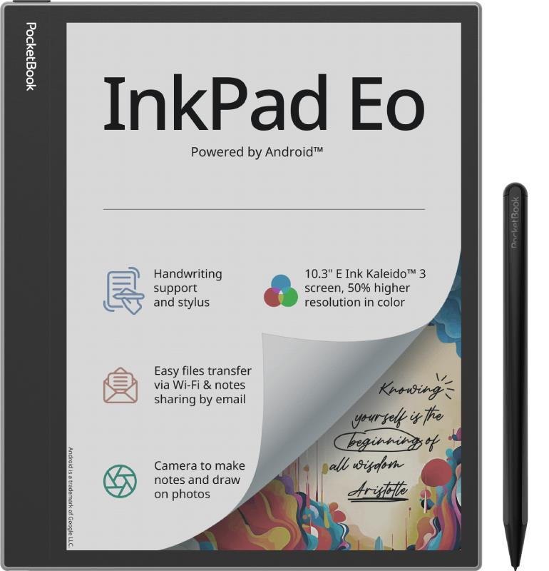 E-Reader|POCKETBOOK|InkPad Eo|10.3"|2480 x 1860|1xUSB-C|1xMicroSD Card Slot|Bluetooth|Grey|PB1042-M-WW