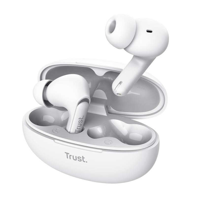 HEADSET EARBUDS YAVI BT ENC/WHITE 25172 TRUST