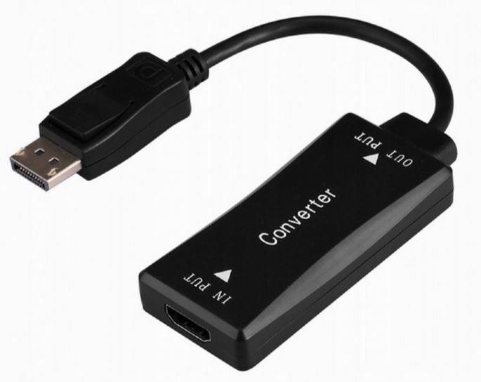 I/O ADAPTER HDMI TO DP/BLACK A-HDMIF30-DPM-01 GEMBIRD