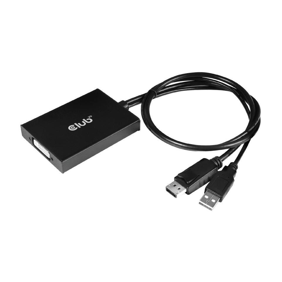 CLUB3D cac-1010 Displayport/usb DVI-I Daul link Must, Valge