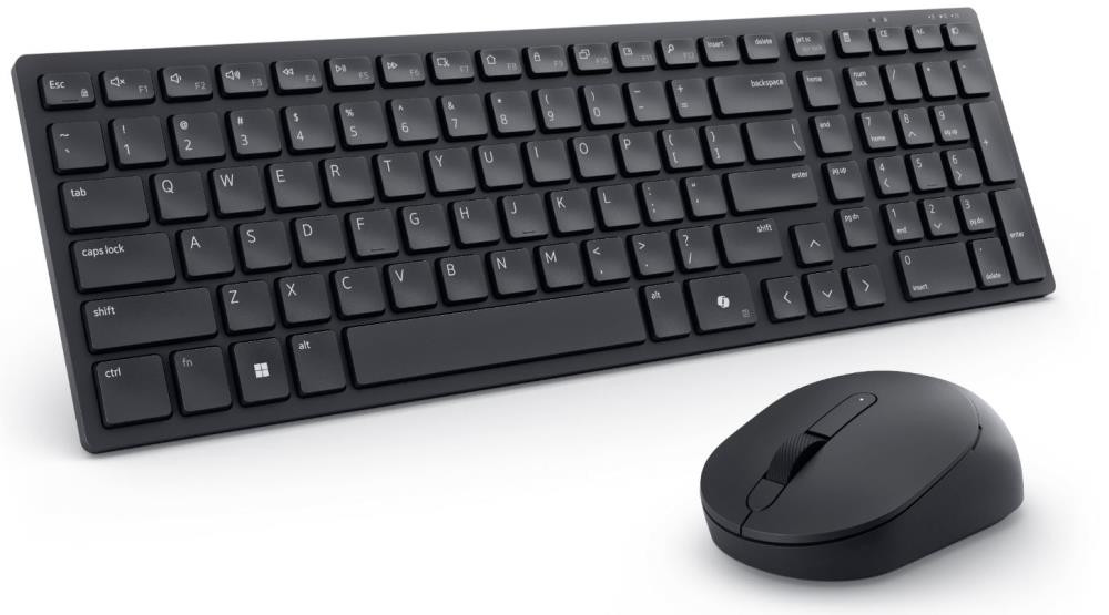 DELL KM555 klaviatuur Hiir kaasa arvatud Universaalne RF juhtmeta ühendus + Bluetooth QWERTY US rahvusvaheline Must