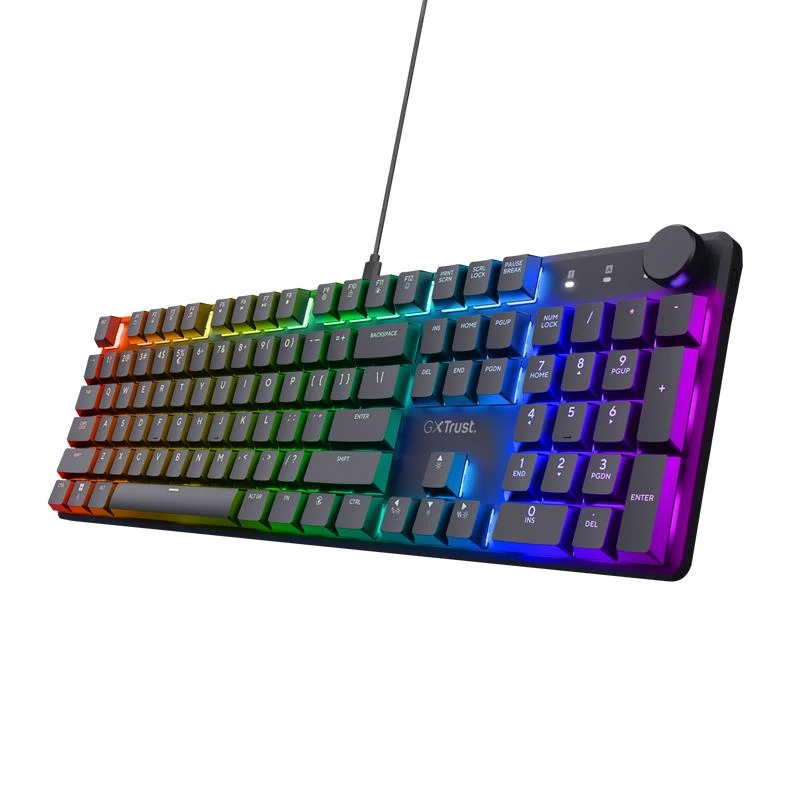 Trust GXT 866 TORIX klaviatuur Mängimine USB QWERTY US rahvusvaheline Must