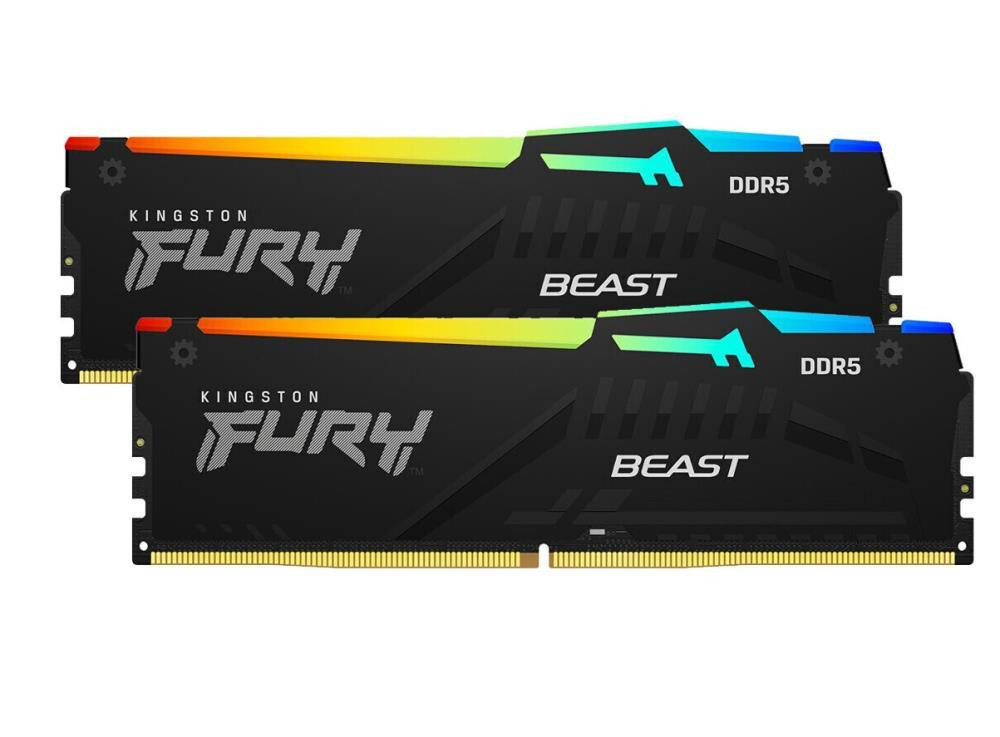 Kingston Technology FURY Beast RGB mälumoodul 16 GB 2 x 8 GB DDR5 ECC