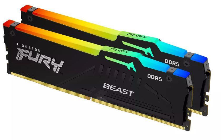 Kingston Technology FURY Beast RGB mälumoodul 32 GB 2 x 16 GB DDR5 3000 MHz