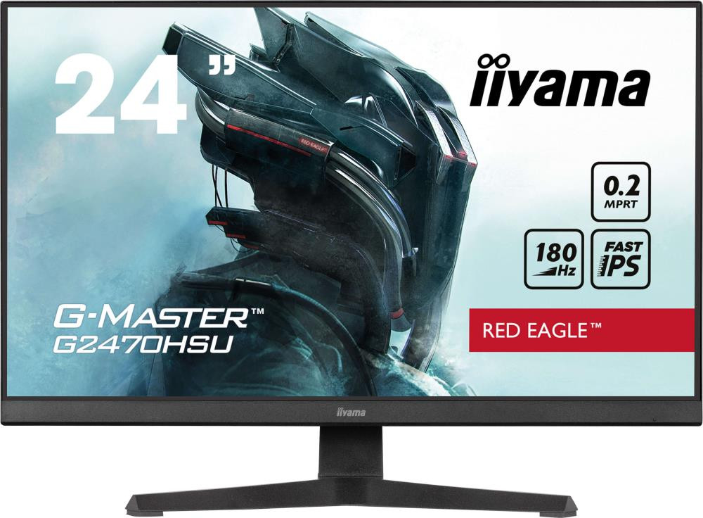 iiyama G-MASTER G2470HSU-B6 PC lamekuvar 60,5 cm (23.8") 1920 x 1080 pikslit Full HD LCD Must