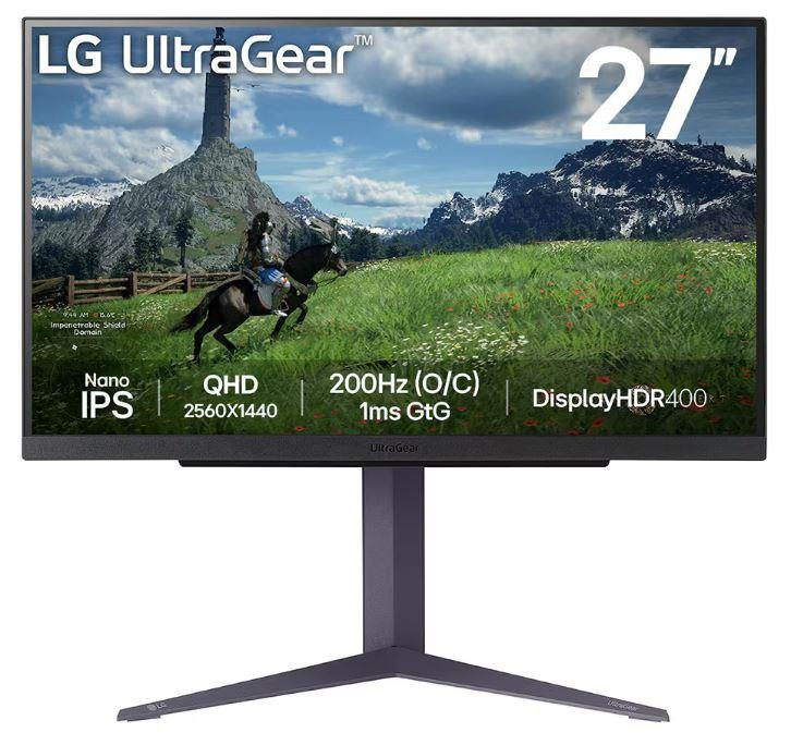 LG 27GS85Q-B PC lamekuvar 68,6 cm (27") 2560 x 1440 pikslit Quad HD Must