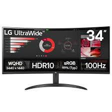 LG 34WR50QK-B PC lamekuvar 86,4 cm (34") 3440 x 1440 pikslit Wide Quad HD Must