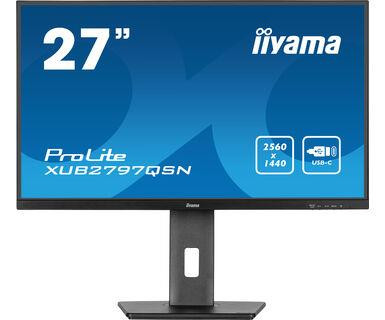 iiyama ProLite XUB2797QSN-B1 PC lamekuvar 68,6 cm (27") 2560 x 1440 pikslit Wide Quad HD LED Must