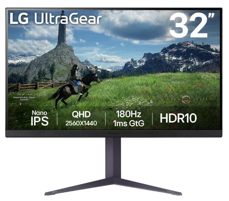 LG 32GS85Q-B PC lamekuvar 80 cm (31.5") 2560 x 1440 pikslit Quad HD Must