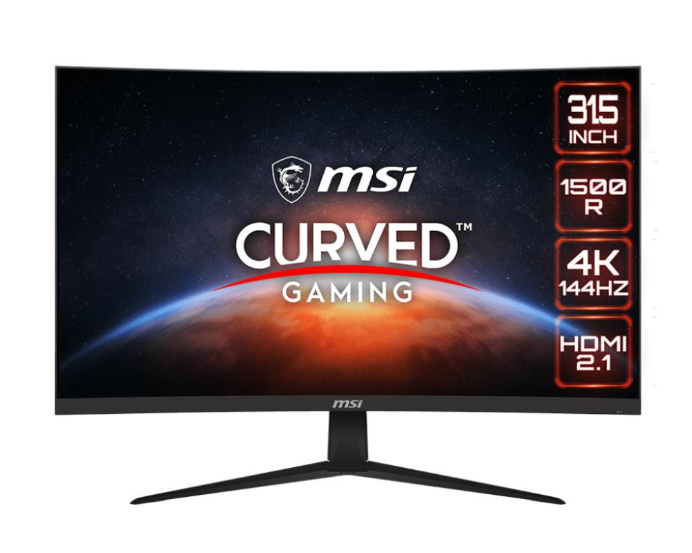 MSI Optix G321CU PC lamekuvar 80 cm (31.5") 3840 x 2160 pikslit 4K Ultra HD Must