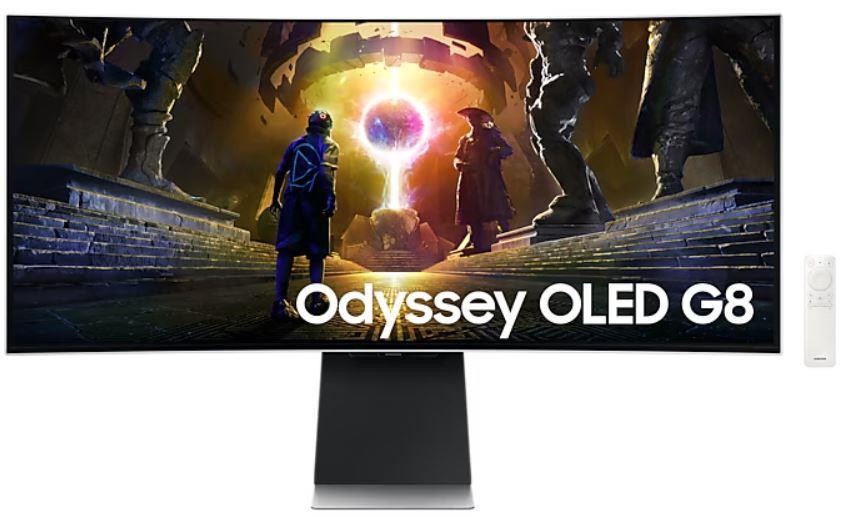 Monitor|SAMSUNG|34"|Gaming/Smart/Curved/21 : 9|Panel OLED|3440x1440|21:9|175Hz|0.03 ms|Speakers|Swivel|Height adjustable|Tilt|LS34DG850SUXDU